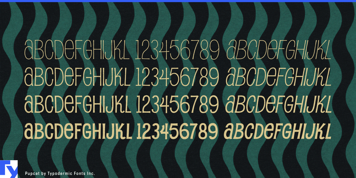 Pupcat Font Poster #1