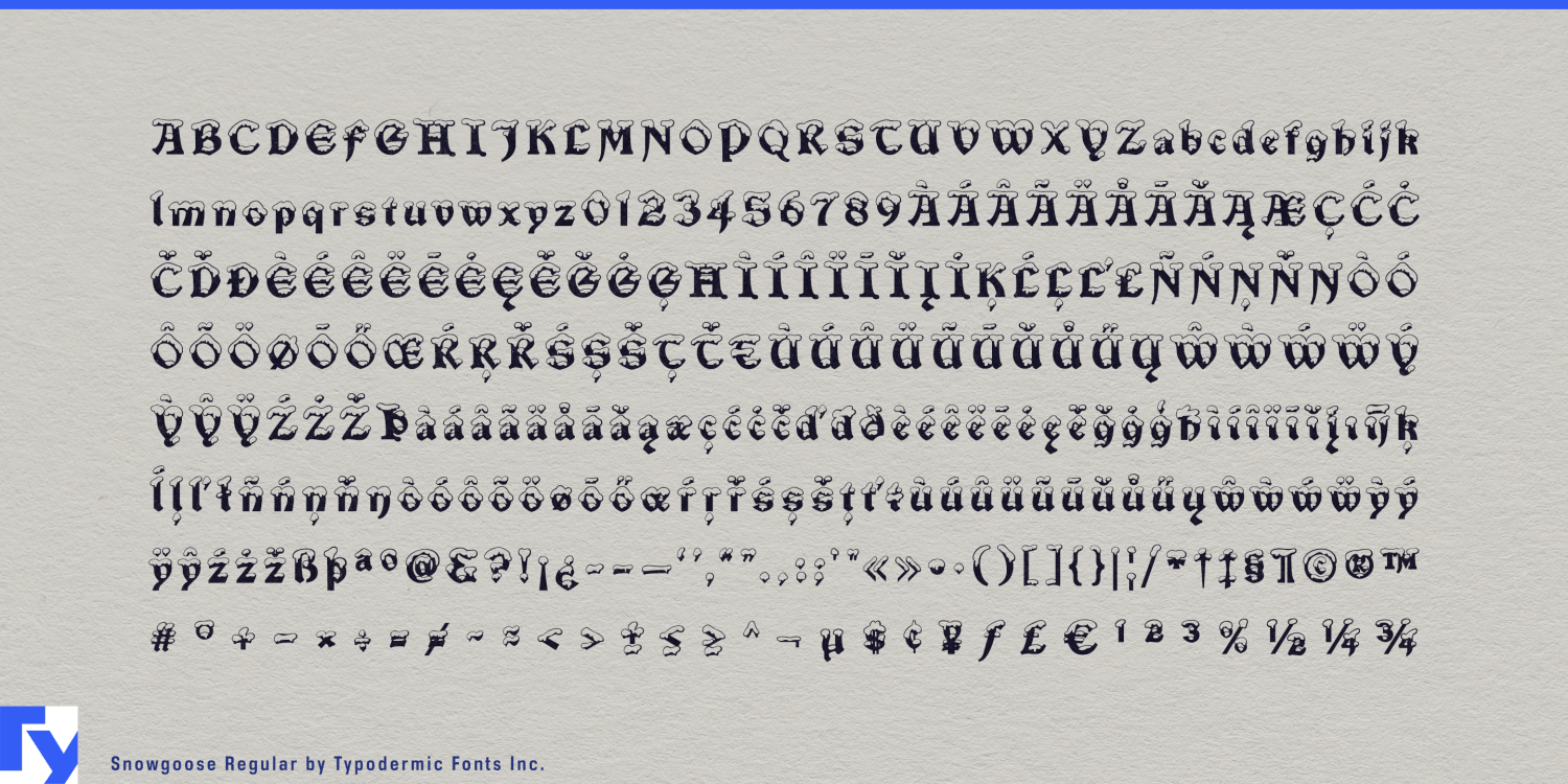 Snowgoose Font Poster #1