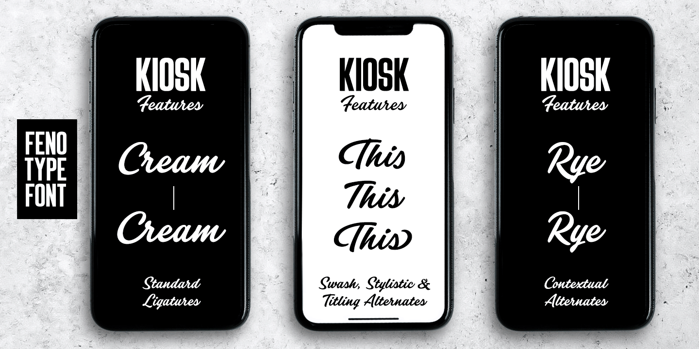 Kiosk Font Family Poster