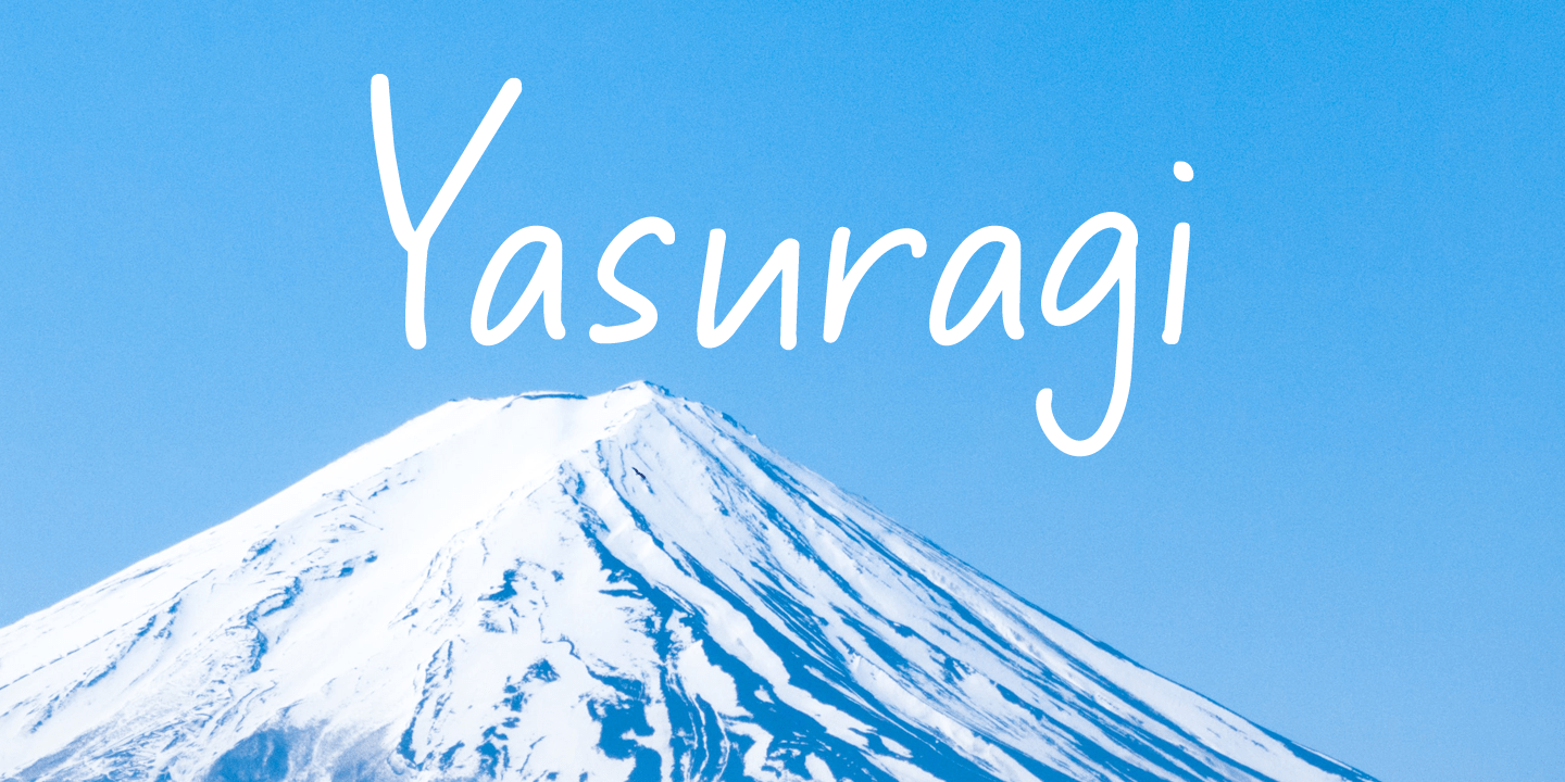 Yasuragi Font Poster #1