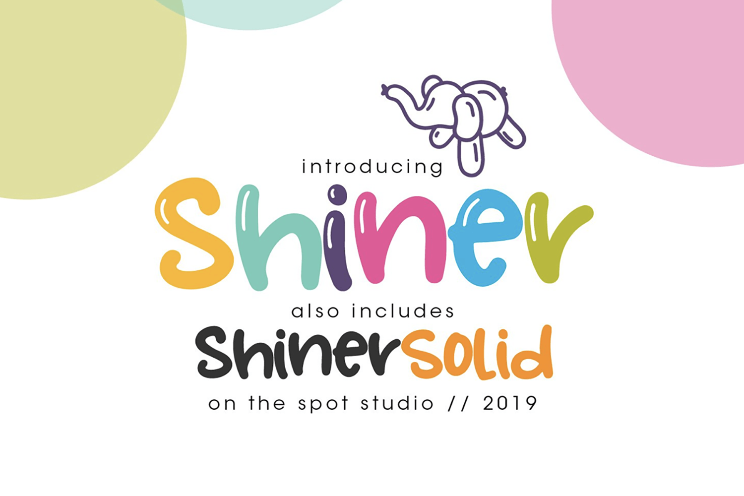 Shiner Font Family Poster
