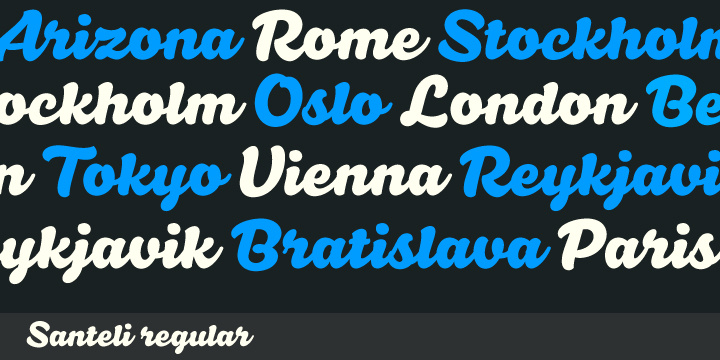 Santeli Regular Font Poster #1