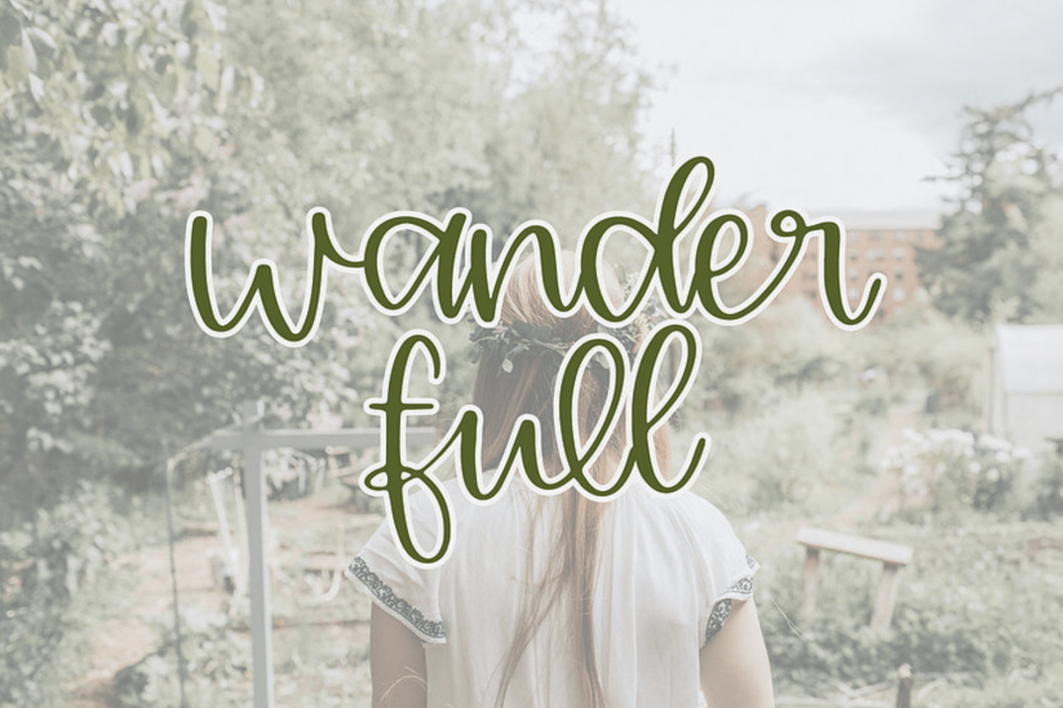 Wander Full Font Family Poster