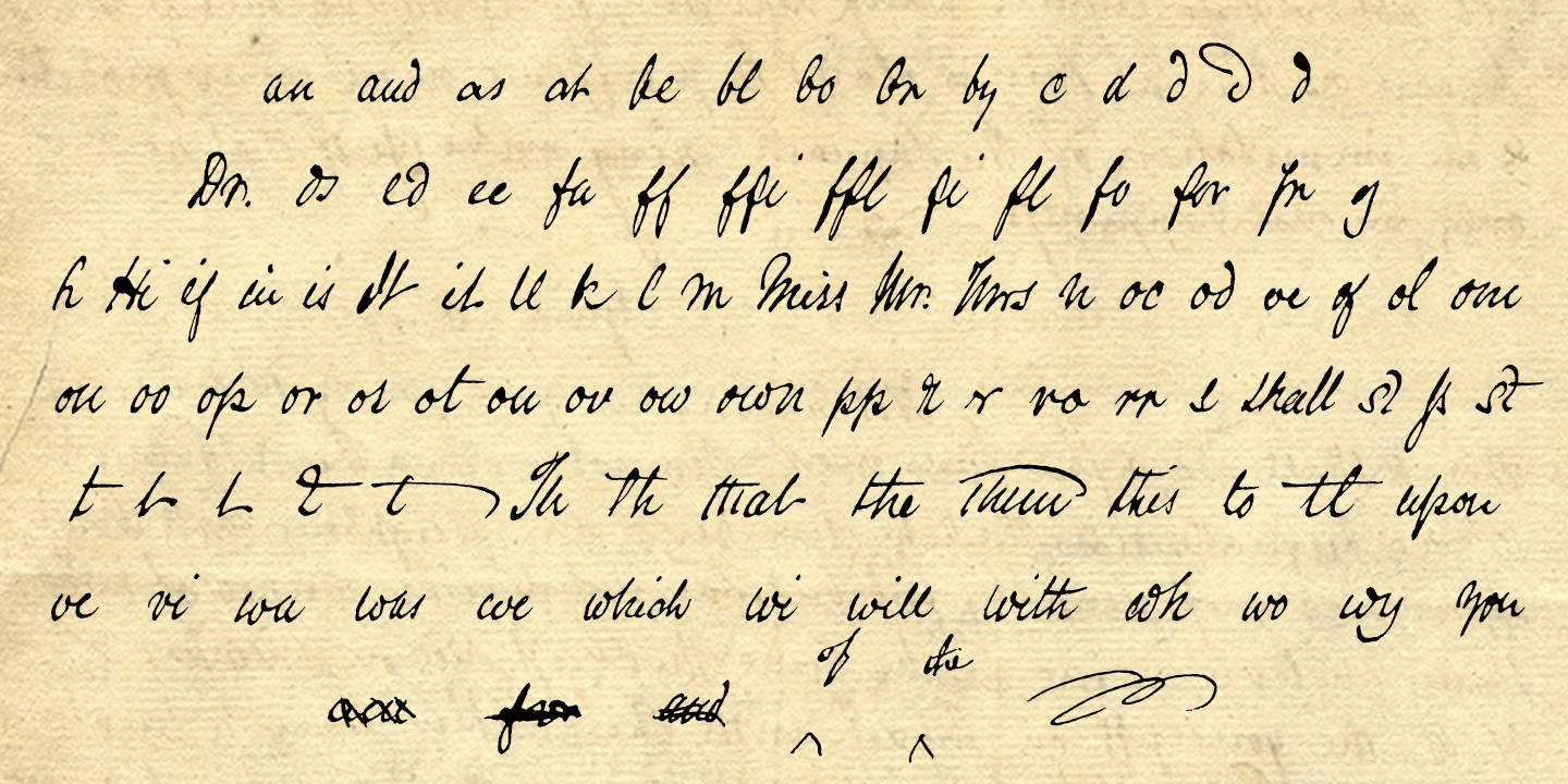 Douglass Pen Font Poster #1