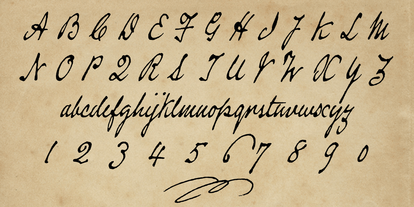 Douglass Pen Font Poster #1