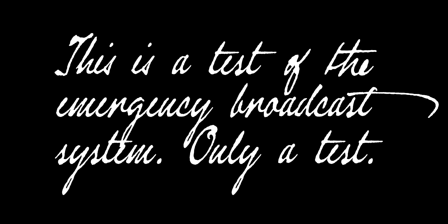 Douglass Pen Font Poster #1