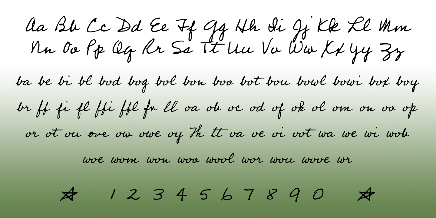 Professor Font Poster #1