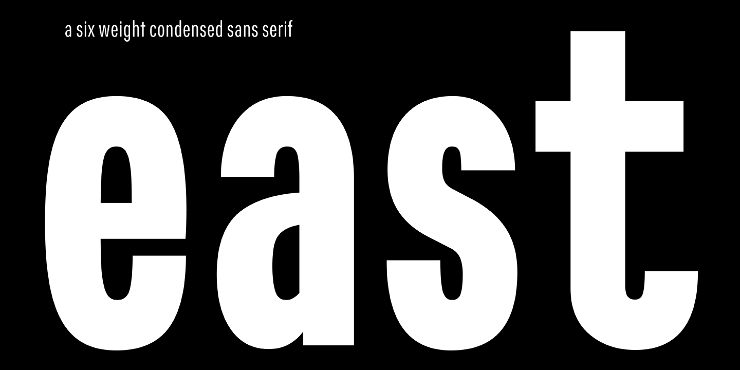 East Font Poster #1