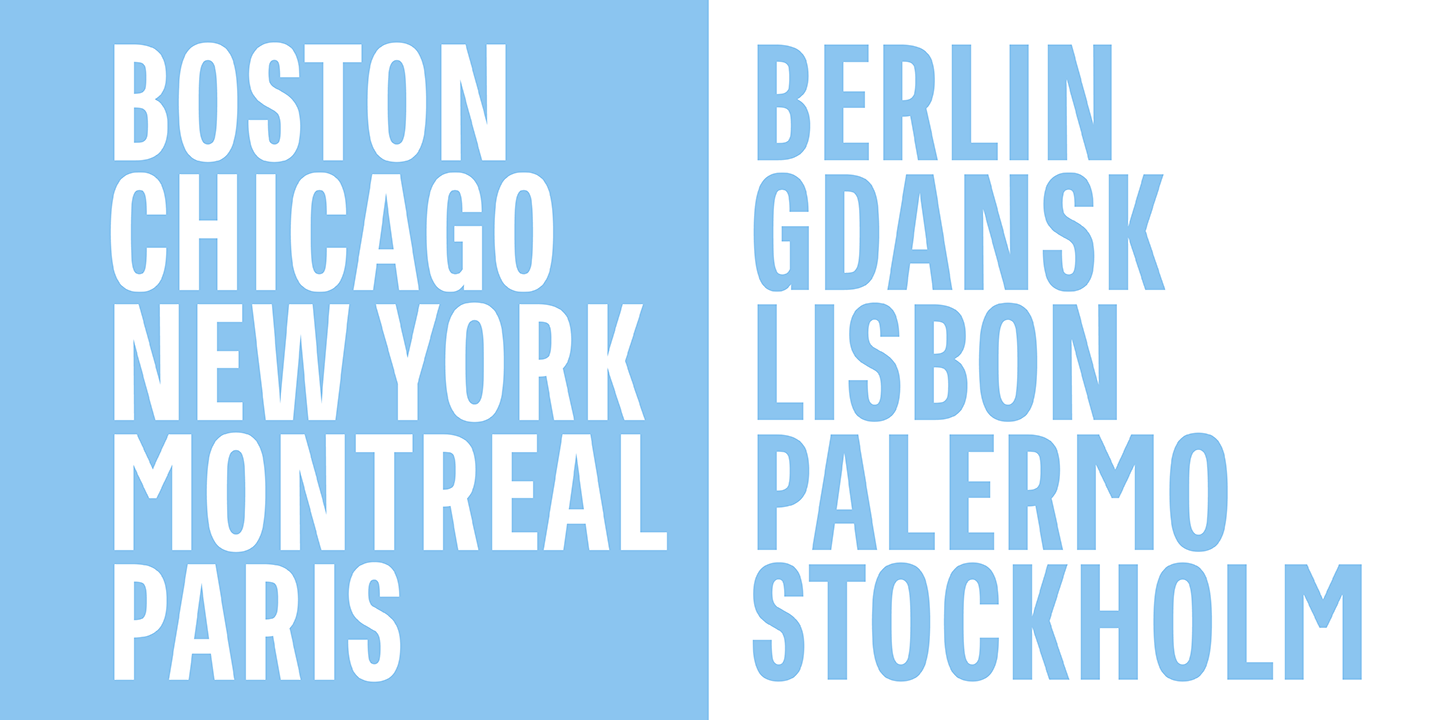 East Font Poster #1