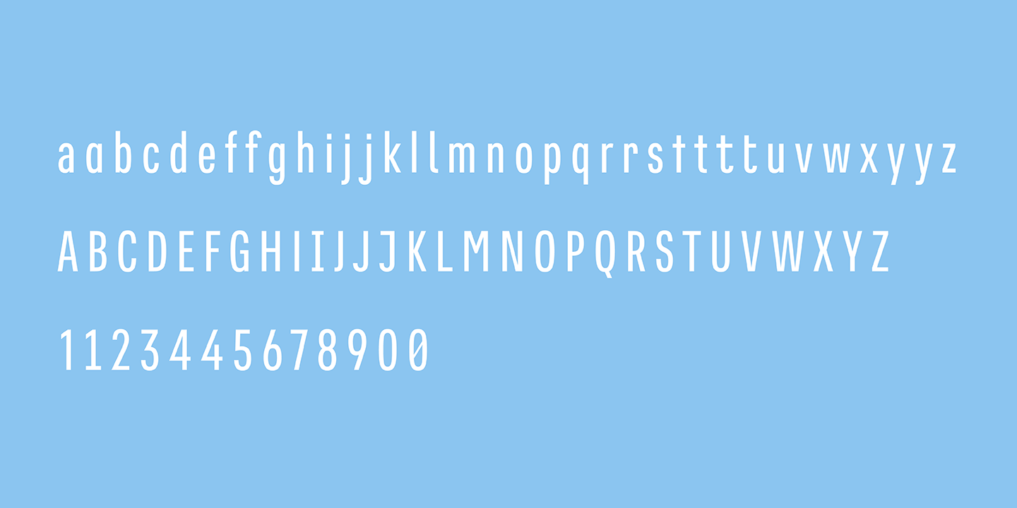 East Font Poster #1