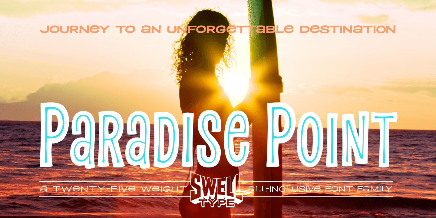 Paradise Point Font Poster #1