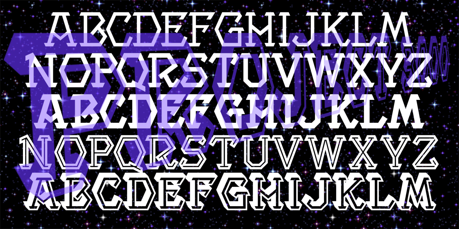 Project Font Family Poster