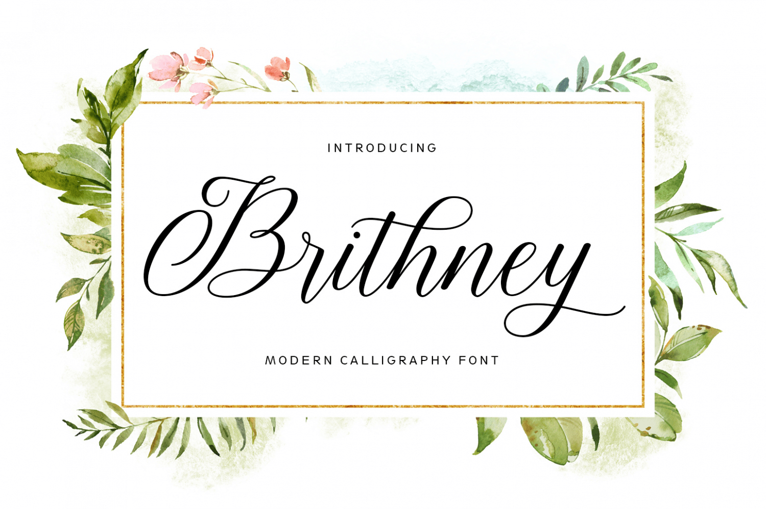 Brithney Script Font Poster #1