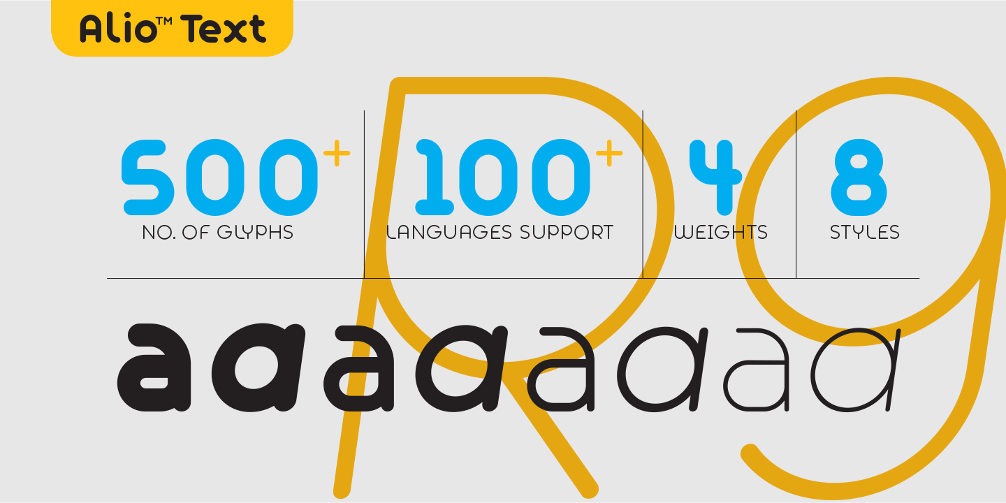 Alio Text Font Poster #1