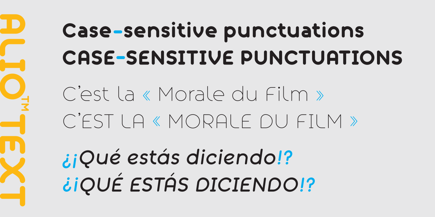 Alio Text Font Poster #1