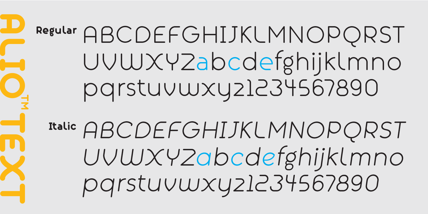 Alio Text Font Poster #1
