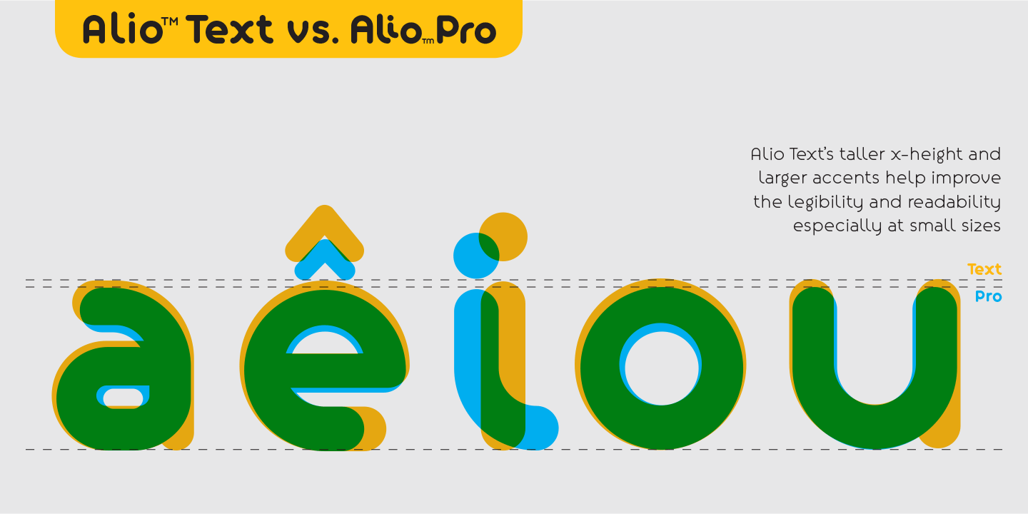 Alio Text Font Poster #1