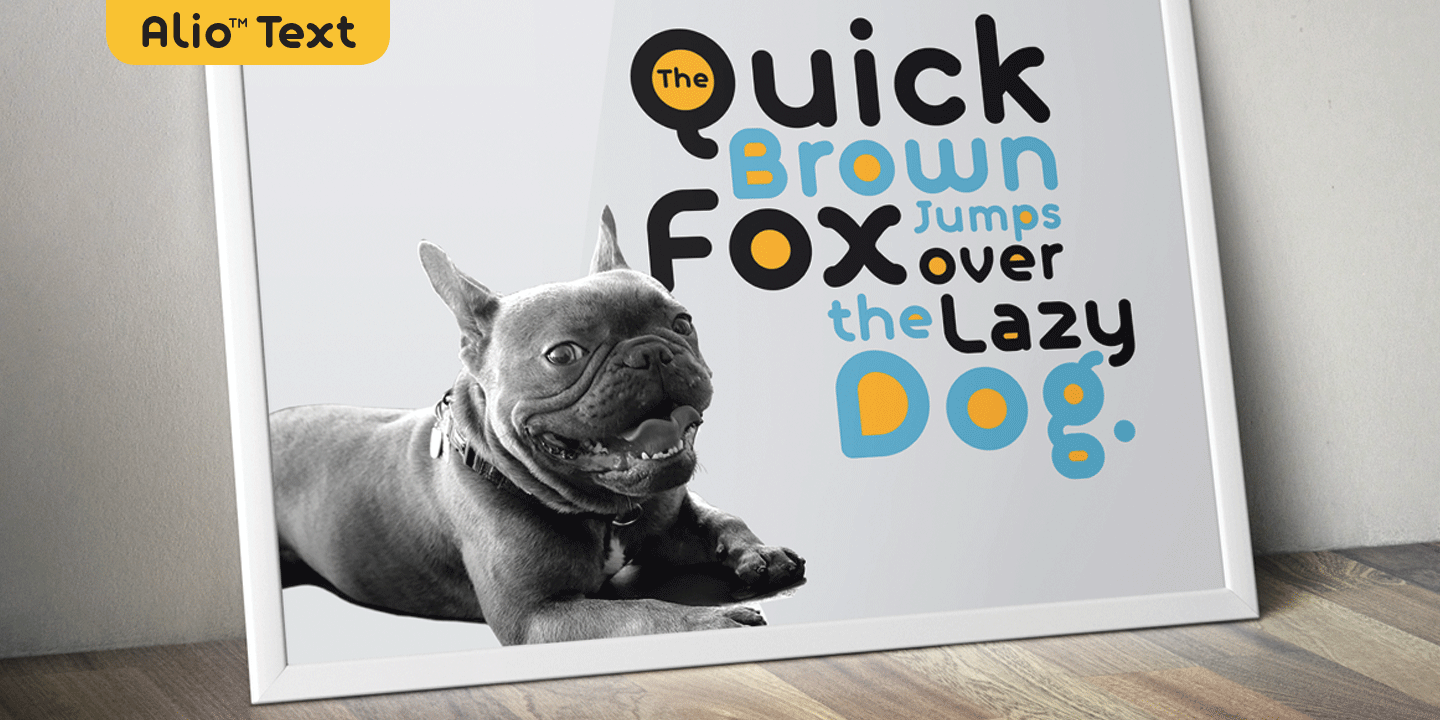 Alio Text Font Poster #1