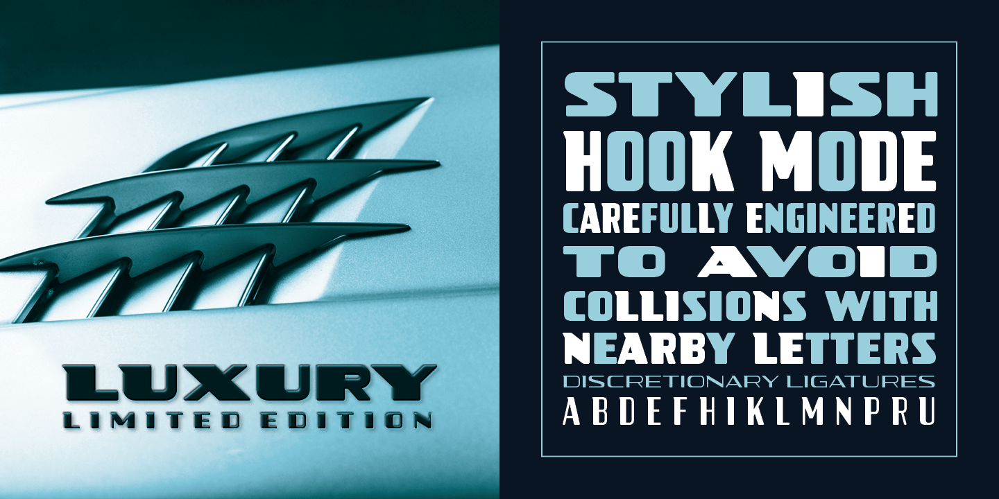 Silver Streak Font Poster #1