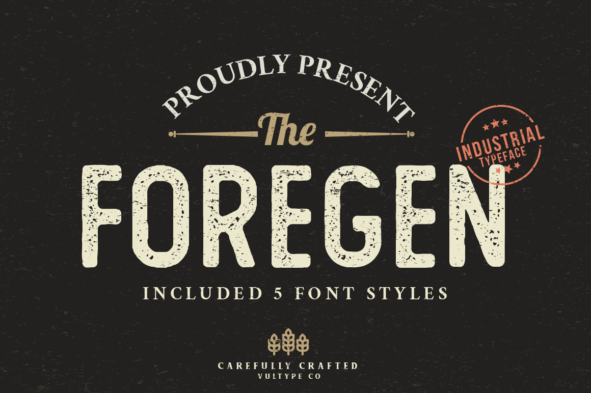 The Foregen Font Poster #1