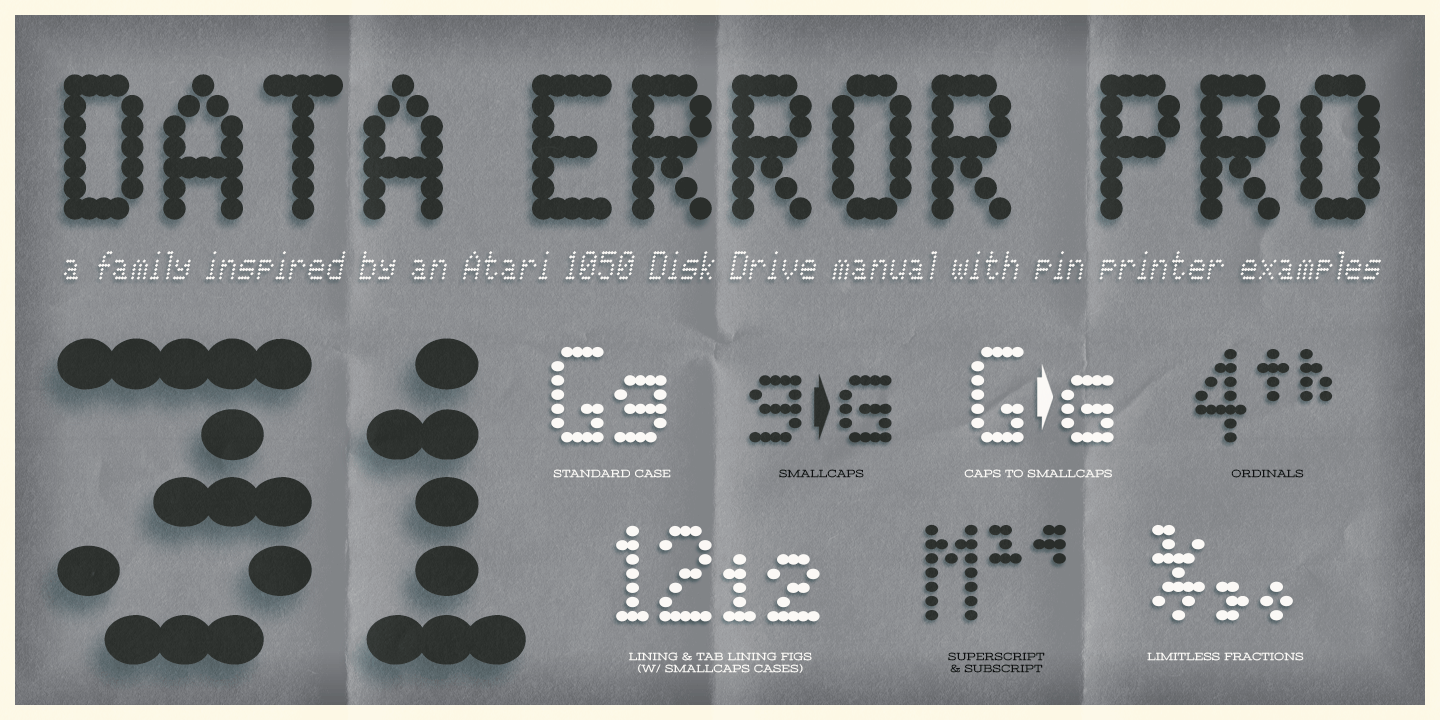 Data Error AOE Pro Font Poster #1