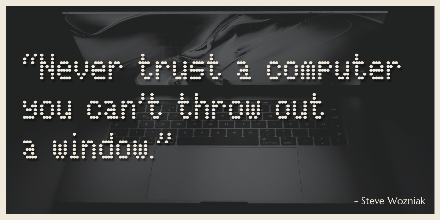 Data Error AOE Pro Font Poster #1