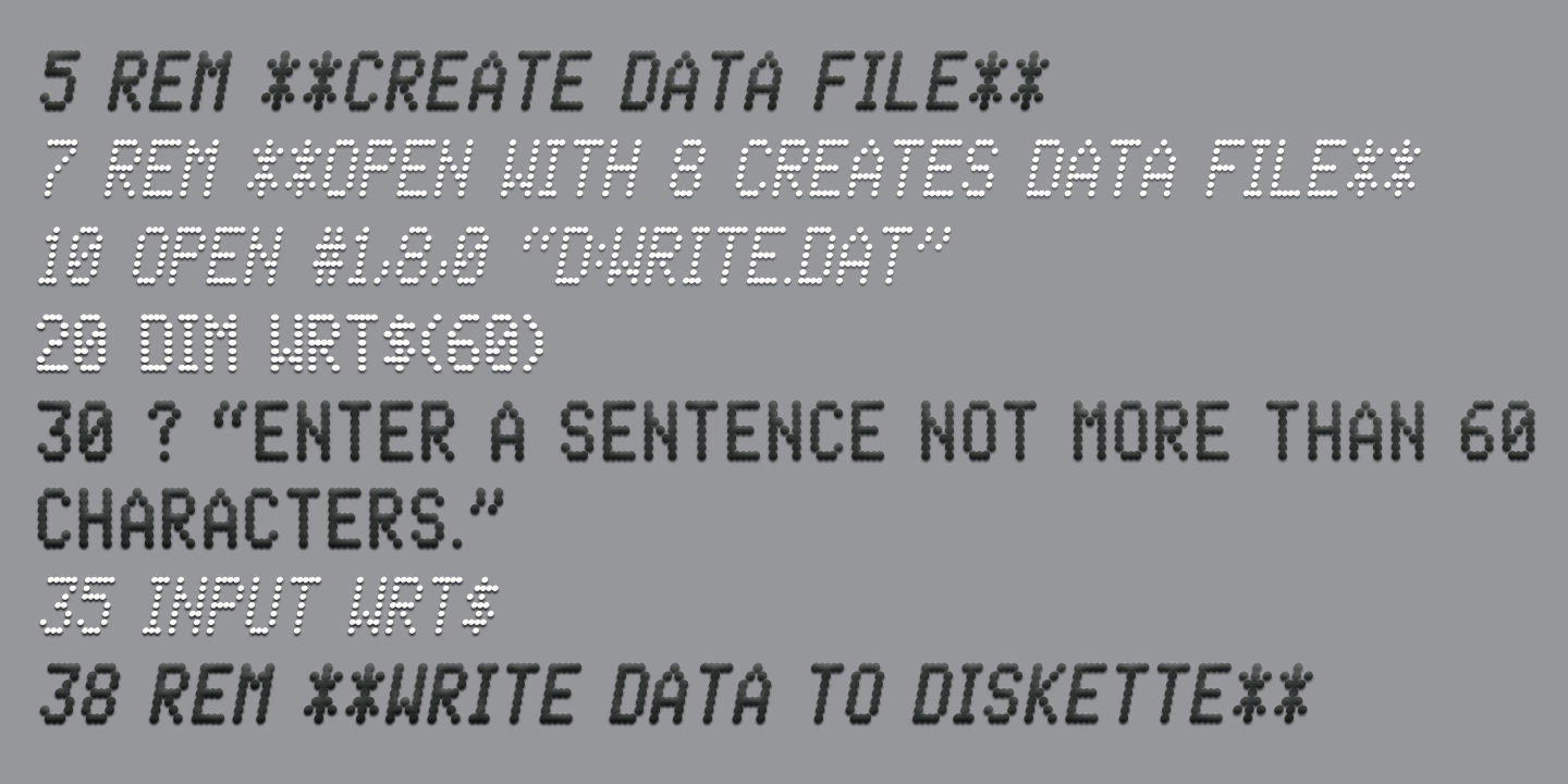 Data Error AOE Pro Font Poster #1