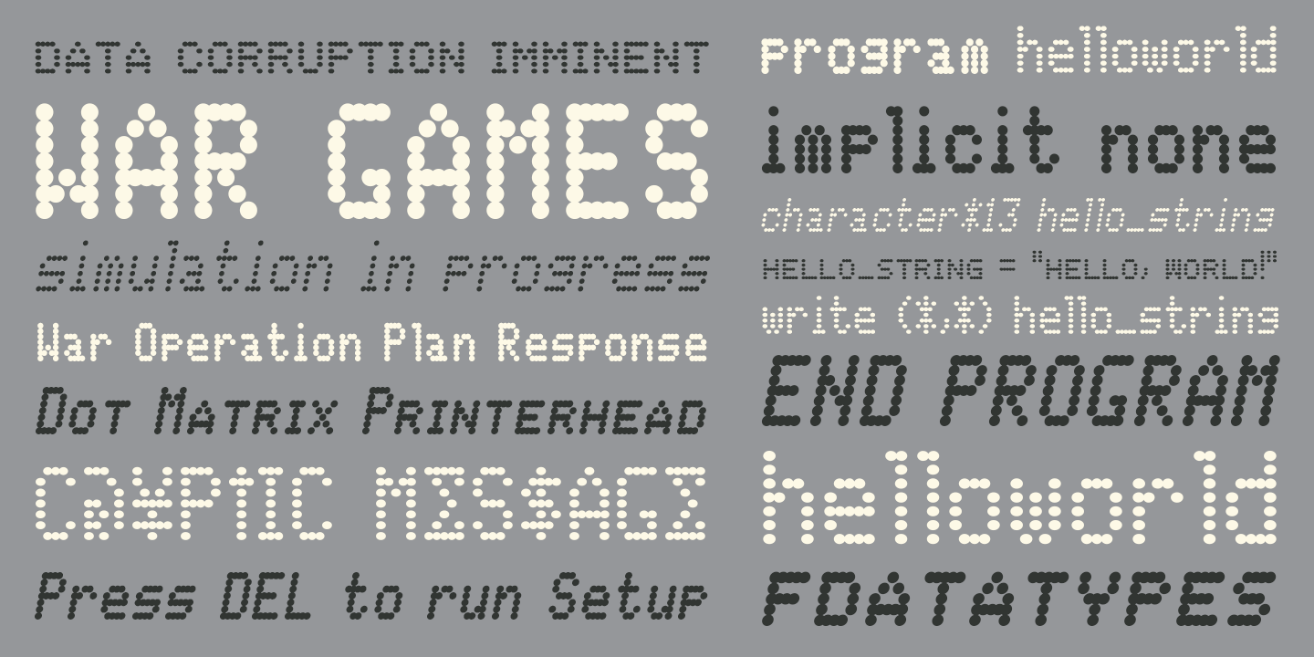 Data Error AOE Pro Font Poster #1