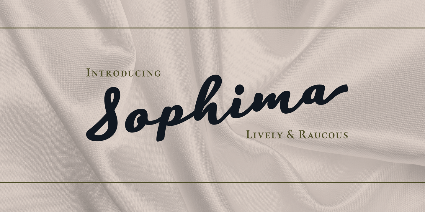 Sophima Font Poster #1