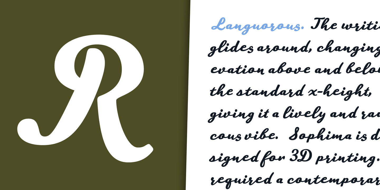 Sophima Font Poster #1