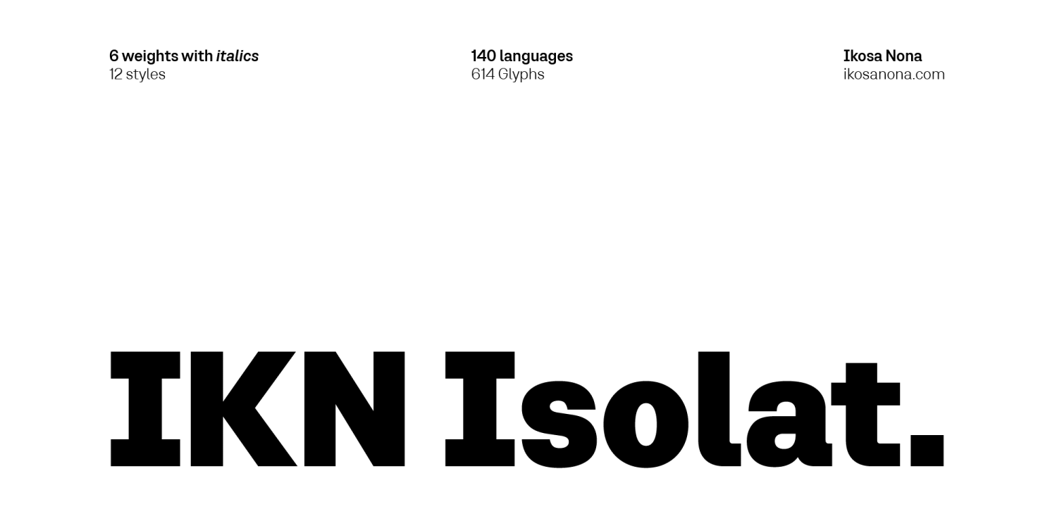 IKN Isolat Font Family