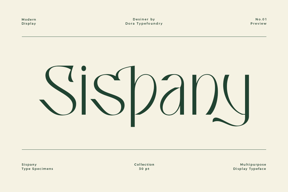 Sispany Font Poster #1