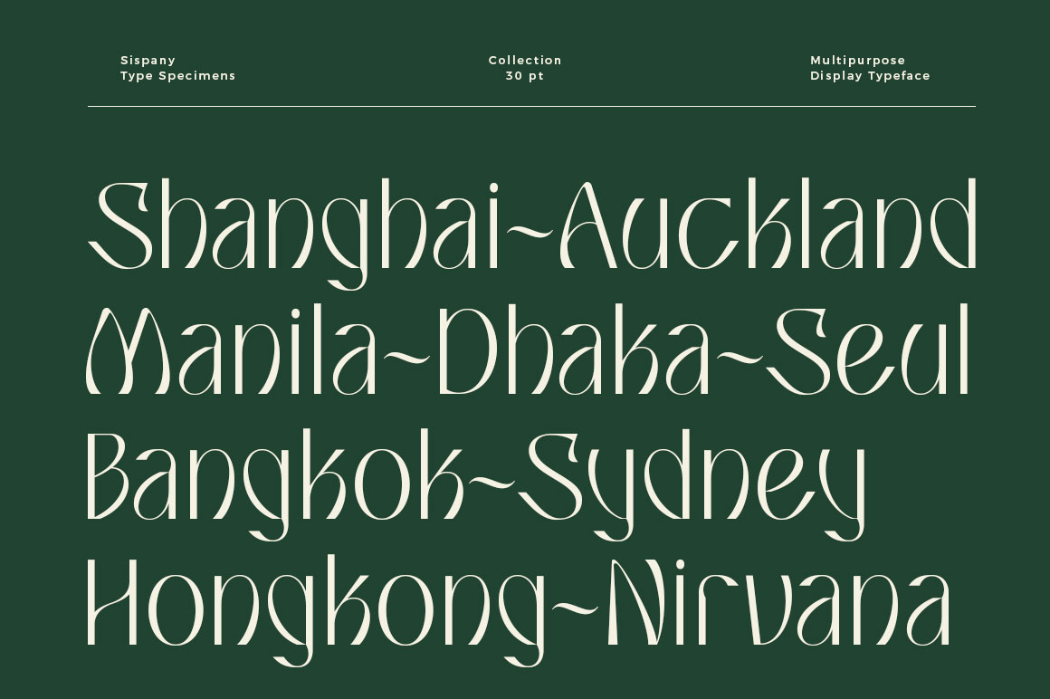 Sispany Font Poster #1