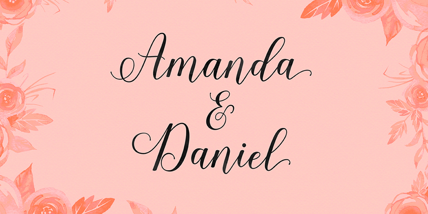 Shania Script Font Poster #10