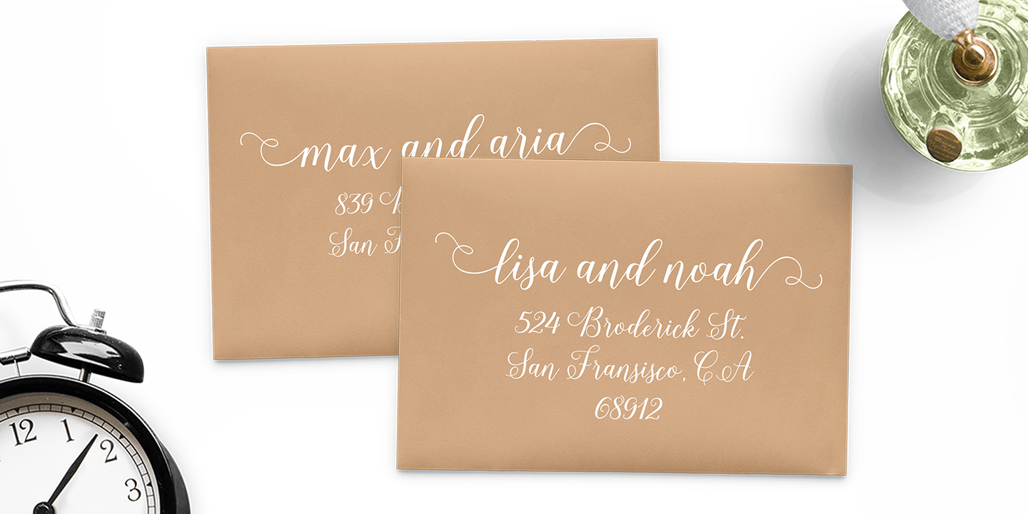 Shania Script Font Poster #4