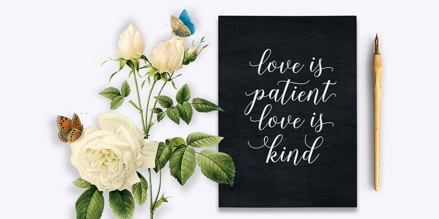 Shania Script Font Poster #7