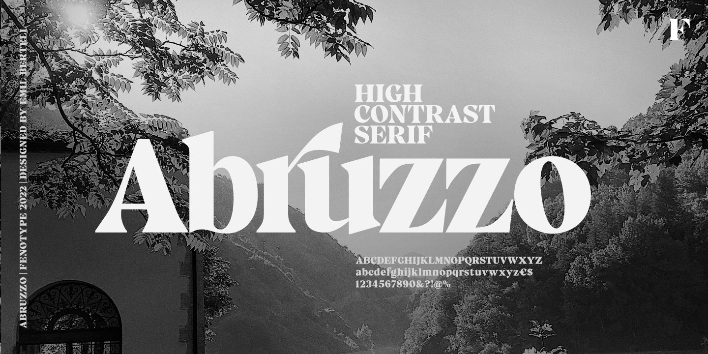 Abruzzo Font Poster #1