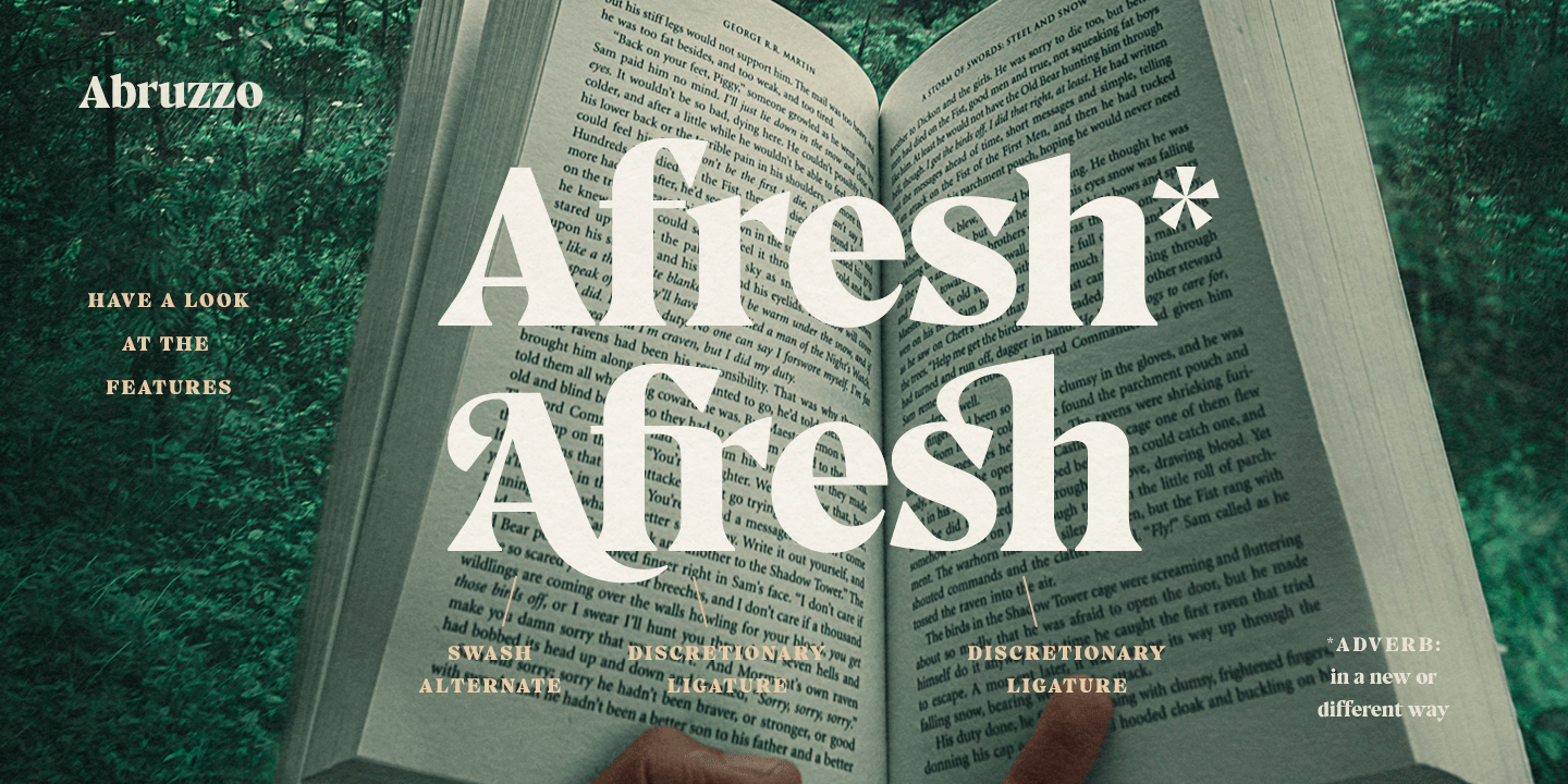 Abruzzo Font Poster #1