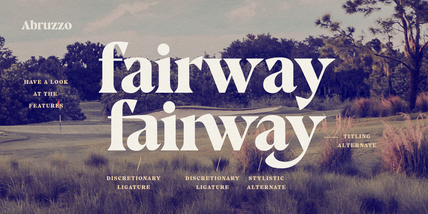 Abruzzo Font Poster #1