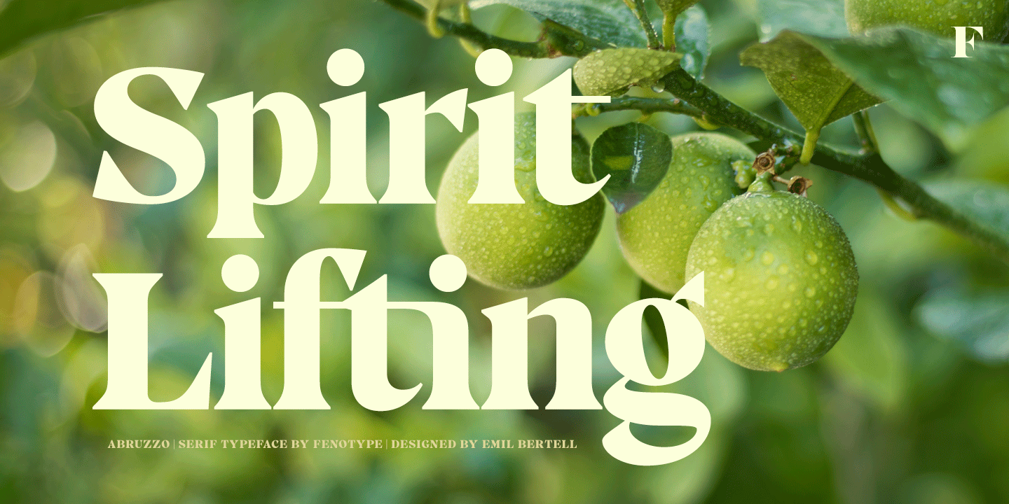 Abruzzo Font Poster #1