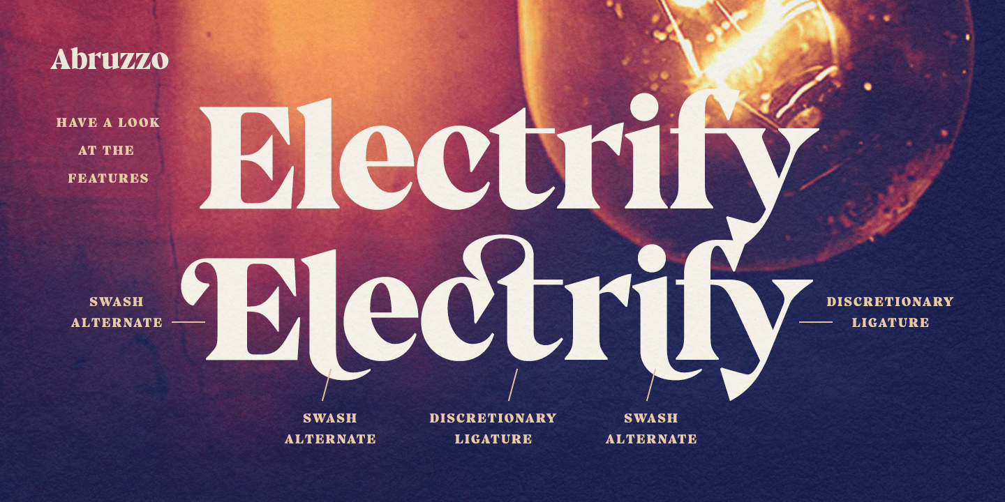 Abruzzo Font Poster #1