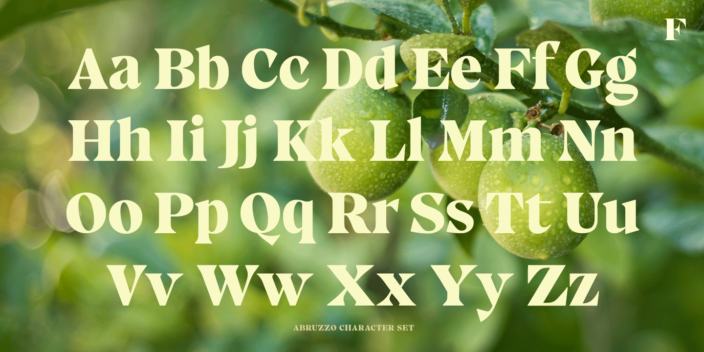 Abruzzo Font Poster #1