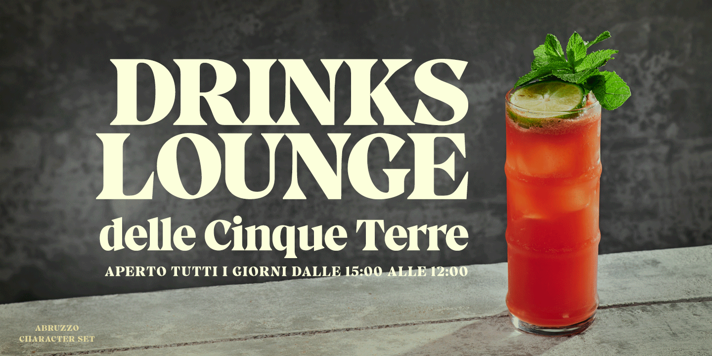 Abruzzo Font Poster #1