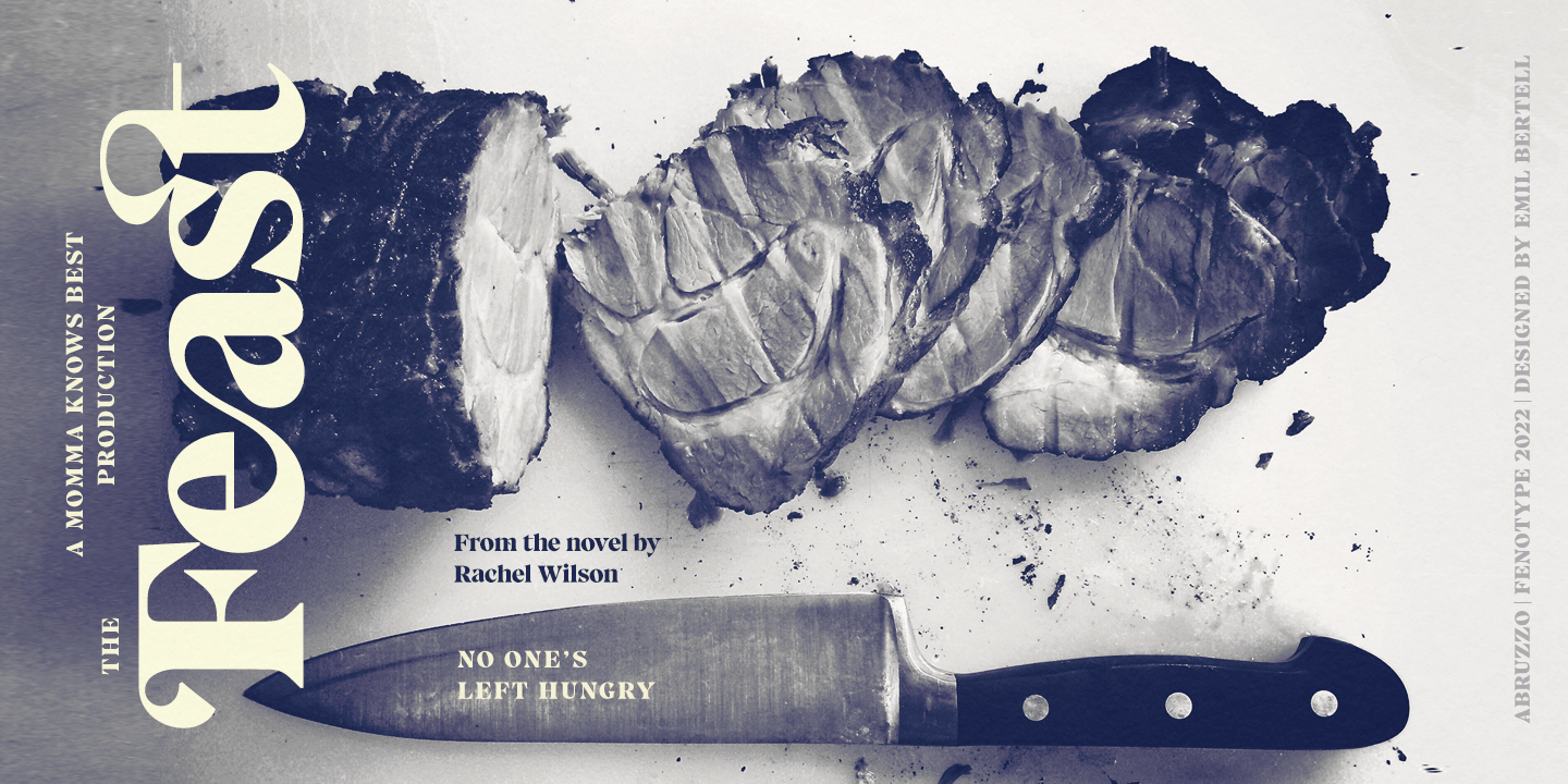 Abruzzo Font Poster #1