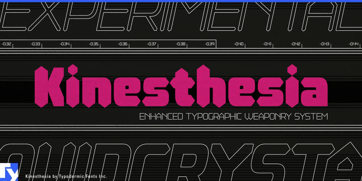 Kinesthesia Font Poster #1