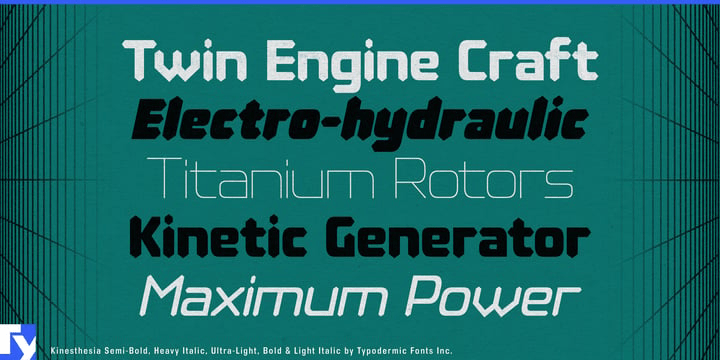Kinesthesia Font Poster #1
