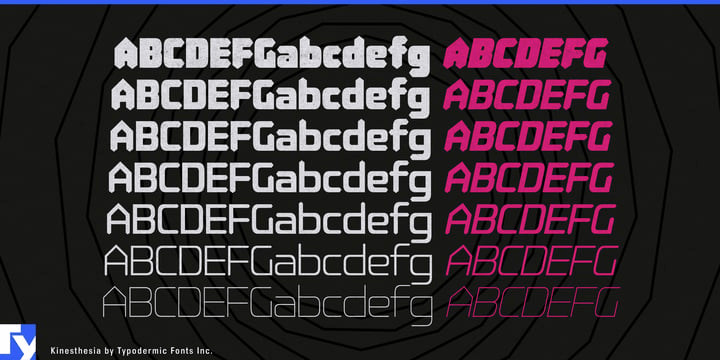 Kinesthesia Font Poster #1
