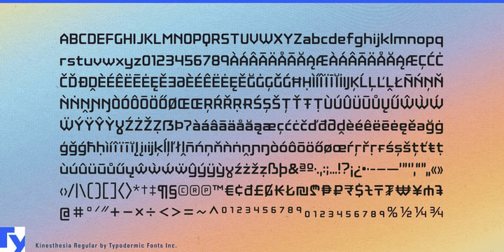 Kinesthesia Font Poster #1