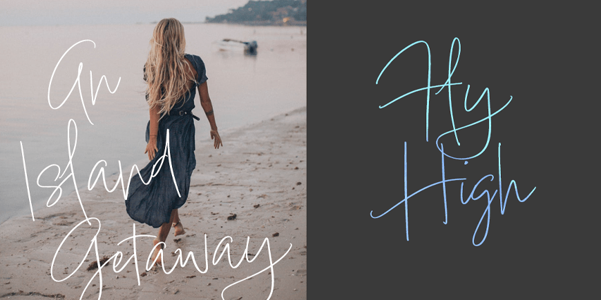 Lindsey Signature Font Poster #1