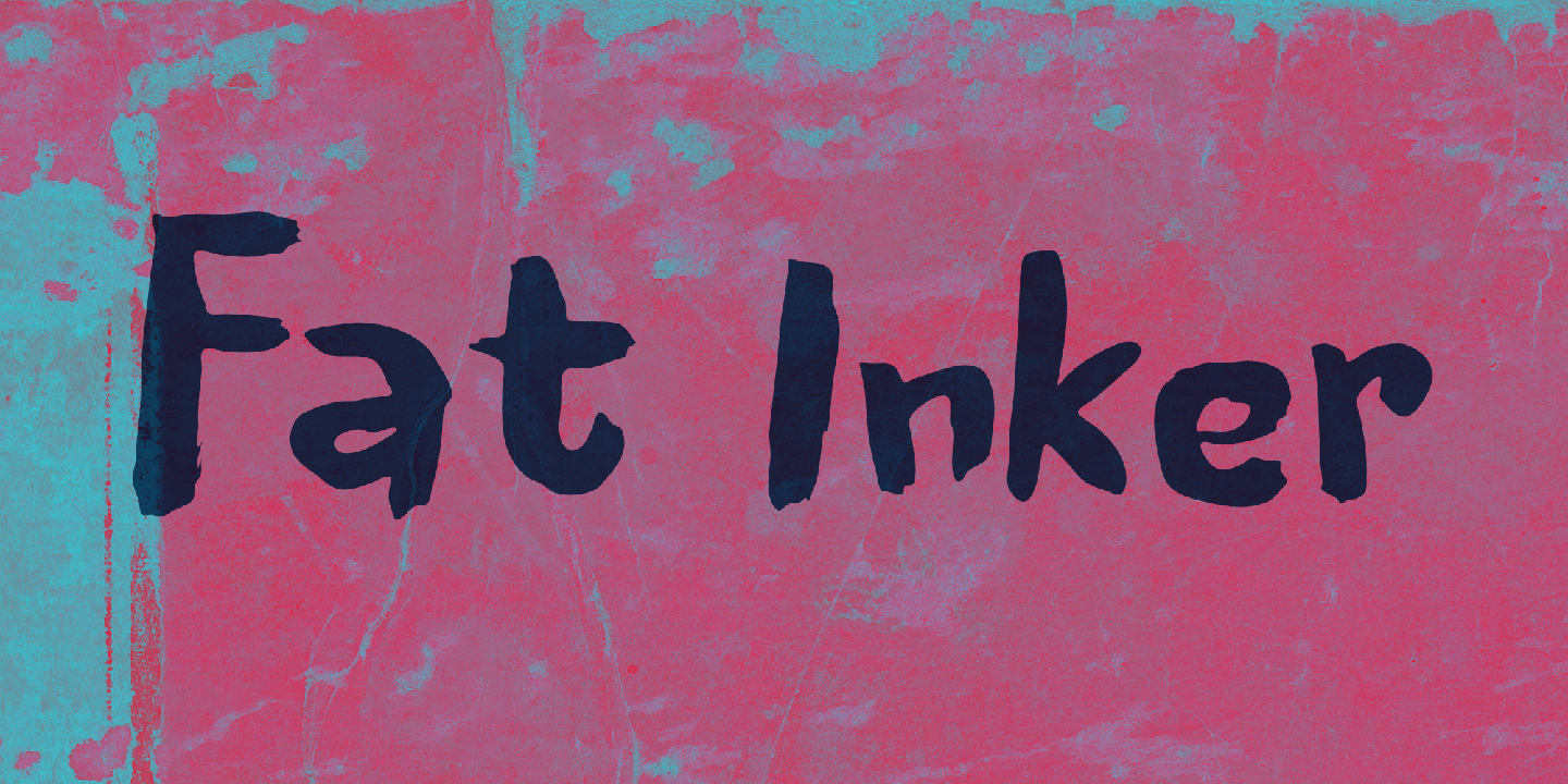 Fat Inker Font Poster #1